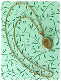 VINTAGE ANTIQUE GOLD RAW BRASS HEART LOCKET MINIMAL NECKLACE