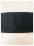 VINTAGE 80’s WIDE BLACK ELASTIC SUEDE LEATHER CINCH WASPIE WAIST BELT BIG GOLD BRASS BUCKLE RICHARDS UK 30-33