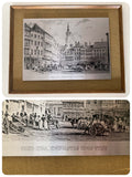 VINTAGE 70’s MID CENTURY STAINLESS STEEL ETCHING WALL ART PRINT SANDHILL NEWCASTLE UPON TYNE ANTIQUE ENGRAVING OMICWAYS GIFT IDEA