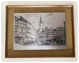 VINTAGE 70’s MID CENTURY STAINLESS STEEL ETCHING WALL ART PRINT SANDHILL NEWCASTLE UPON TYNE ANTIQUE ENGRAVING OMICWAYS GIFT IDEA