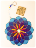 Bohemian Balinese Sun Catcher Stained Glass Mandala