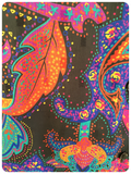 Vintage 80’s Semi Sheer Bright Paisley Pattern Boho Blouse Top Shirt UK 8 - 12