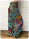 Indian Cotton Peacock Print Harem Pants Trousers Hippie Boho