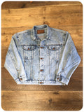 Vintage 80s Acid Wash Wrangler Denim Jacket 8-14