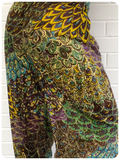 Indian Cotton Peacock Print Harem Pants Trousers Hippie Boho