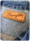 Vintage 80s Acid Wash Blue Bell Boyfriend Wrangler Denim Jacket 8-14