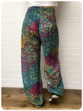 Indian Cotton Peacock Print Harem Pants Trousers Hippie Boho