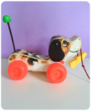 VINTAGE 1960’s 1965 FISHER PRICE LITTLE SNOOPY 693 DOG PULL ALONG TOY