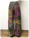 Indian Cotton Peacock Print Harem Pants Trousers Hippie Boho