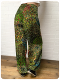 Indian Cotton Peacock Print Harem Pants Trousers Hippie Boho