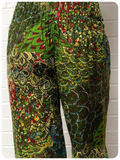 Indian Cotton Peacock Print Harem Pants Trousers Hippie Boho