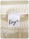 VINTAGE 1980’S QUIRKY CUTE LACY FINE KNIT JUMPER UK 10-12