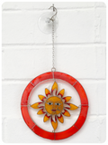Boho Balinese Smiling Sunshine Sun Catcher Stained Glass