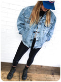 Vintage 80s Acid Wash Wrangler Denim Jacket 8-14