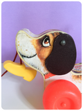 VINTAGE 1960’s 1965 FISHER PRICE LITTLE SNOOPY 693 DOG PULL ALONG TOY