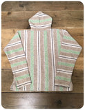 90s Mexican Baja Jerga Surf Hippie Festival Hoodie Top Size M