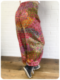 Indian Cotton Peacock Print Harem Pants Trousers Hippie Boho