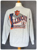 VINTAGE 90’s U.S AMERICAN COLLEGE FOOTBALL FIGHTING ILLINI ILLINOIS CREW SWEATSHIRT SWEATER JUMPER M L