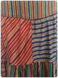 VINTAGE 70’s HIGH WAISTED WOVEN COTTON GYPSY PEASANT BOHO MAXI SKIRT UK10