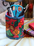 Nepalese Hand Painted Pen Holder - Penny Bizarre - 6