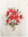 VINTAGE 1970’s EMBROIDERED PEASANT GYPSY BLOUSE BOHO TOP UK8-14