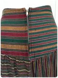 VINTAGE 70’s HIGH WAISTED WOVEN COTTON GYPSY PEASANT BOHO MAXI SKIRT UK10
