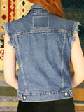 Vintage Levi's Distressed Denim Gilet Waistcoat - Penny Bizarre - 6
