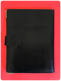 VINTAGE 70s 80s BLACK LEATHER UNISEX TRAVEL DOCUMENT PASSPORT HOLIDAY WALLET CASE