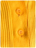 VINTAGE 1970’s BRIGHT YELLOW SKINNY RIB SHAWL COLLAR CARDIGAN UK8-10