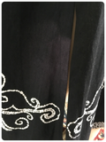 VINTAGE 70’s BLACK & WHITE BLOCK PRINTED THAI COTTON KAFTAN MAXI DRESS UK 12-14