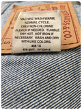 VINTAGE 80’s LEVI’S BLUE DENIM DISTRESSED GILET WAISTCOAT JACKET S UK10-12