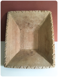 VINTAGE HAND CARVED ROUGH RUSTIC PRIMITIVE WOODEN AZTEC BOWL