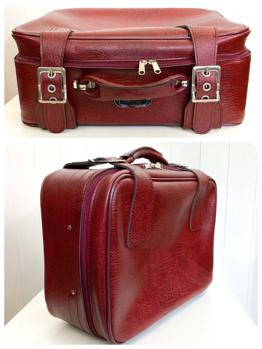 1960's Mens Suitcase VINTAGE 1960's 70's CONSTELLATION FAUX