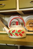 Kitsch Vintage Tulip Enamel Kettle - Penny Bizarre - 1