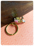 CUTE VINTAGE RETRO MINI 3D SCOOTER MOD ENAMEL PINK WHITE KEYRING KEYCHAIN