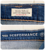 LEVI LEVIS DARK BLUE DENIM 511 SLIM FIT STRETCH JEANS W30 L32