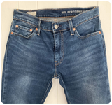 LEVI LEVIS DARK BLUE DENIM 511 SLIM FIT STRETCH JEANS W30 L32