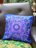 Indian Hand Made Silk Mandala Alpana Cushion Cover - Penny Bizarre - 1