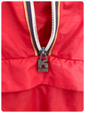 VINTAGE 1970s RED K WAY WINDBREAKER PACAMAC RAIN COAT JACKET POCKET KIDS YOUTH 12-13 YEARS