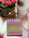 Hand Made Nepalese Bhutani Woven Fabric Notebook Pocket Book - Penny Bizarre - 1