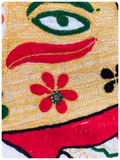 HAND MADE INDIAN ELEPHANT EMBROIDERY WALL HANGING TAPESTRY