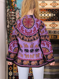 Elephant Parade Hand Made Indian Tapestry Jacket - Penny Bizarre - 5