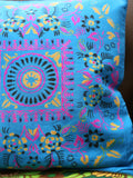 Indian Hand Made Silk Mandala Alpana Cushion Cover - Penny Bizarre - 4