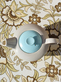1950's Poole Pottery Twintone Sky Blue Dove Grey Teapot - Penny Bizarre - 2