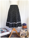 VINTAGE 70’s HIGH WAISTED GYPSY PEASANT BOHO POCKET SKIRT UK8