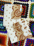 Vintage 1970's Geometric Paisley Pillow Cases Pair - Penny Bizarre - 1