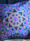 Indian Hand Made Silk Mandala Alpana Cushion Cover - Penny Bizarre - 4
