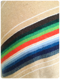 VINTAGE 70’s HIGH WAISTED RAINBOW CHEVRON A-LINE BOHO SKIRT UK10