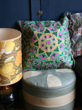 Indian Hand Made Silk Mandala Alpana Cushion Cover - Penny Bizarre - 1
