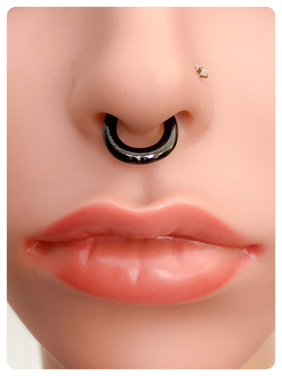 20g Surgical Steel Circular Piercing Ring Set for Nose Septum Lip 20g Surgical Steel Circular Piercing Ring Set for Nose Septum Lip